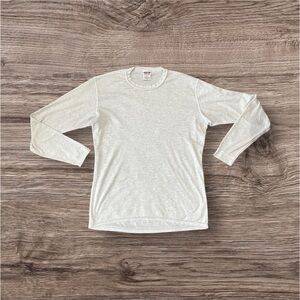 PATAGONIA Capilene Vintage Long Sleeve Base Layer Top Shirt Womens Medium White